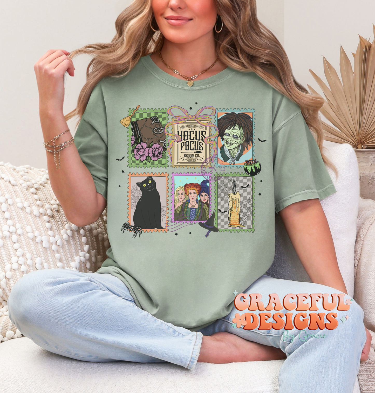 Sister Witches Stamps Design