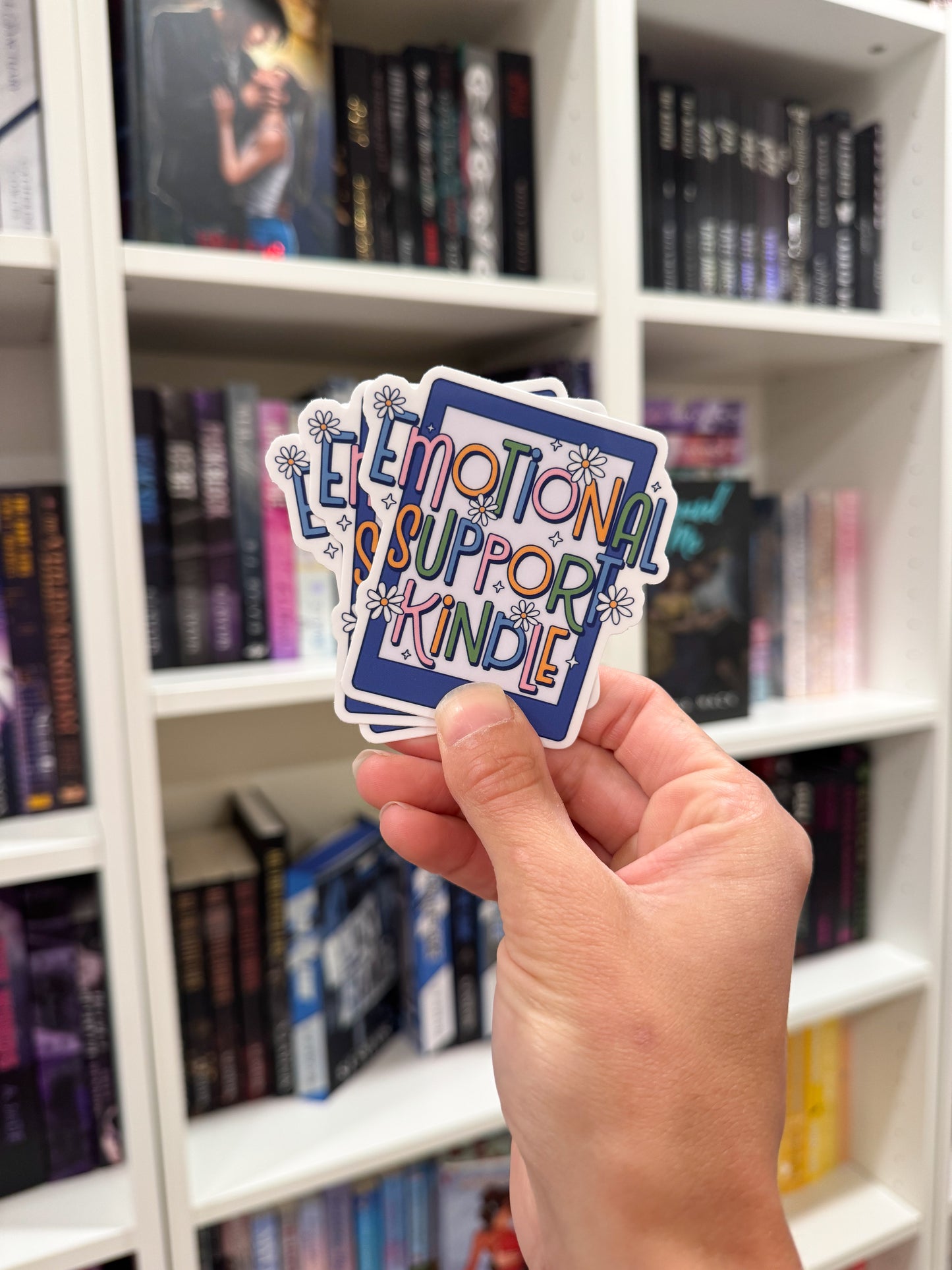 Emotional Support Kindle Sticker