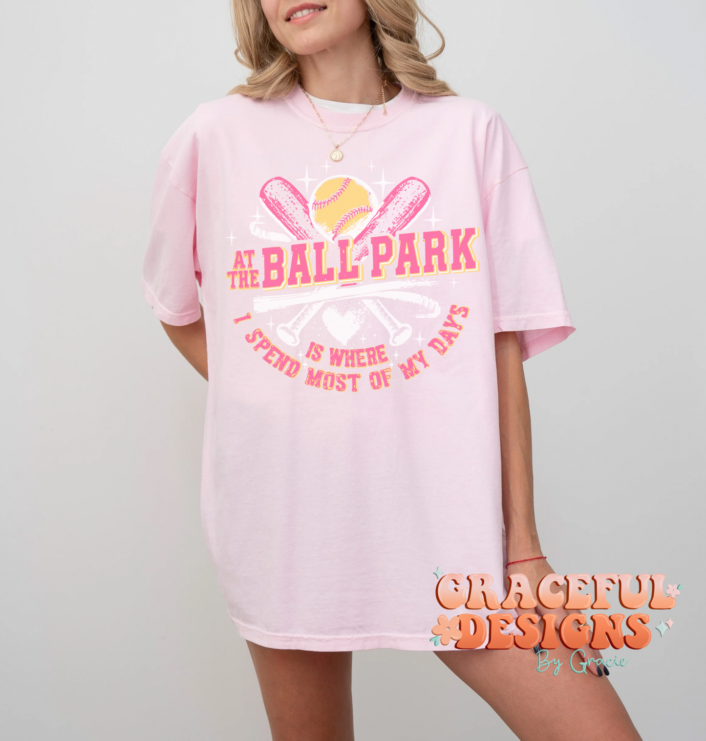 At The Ball Park Softball Design