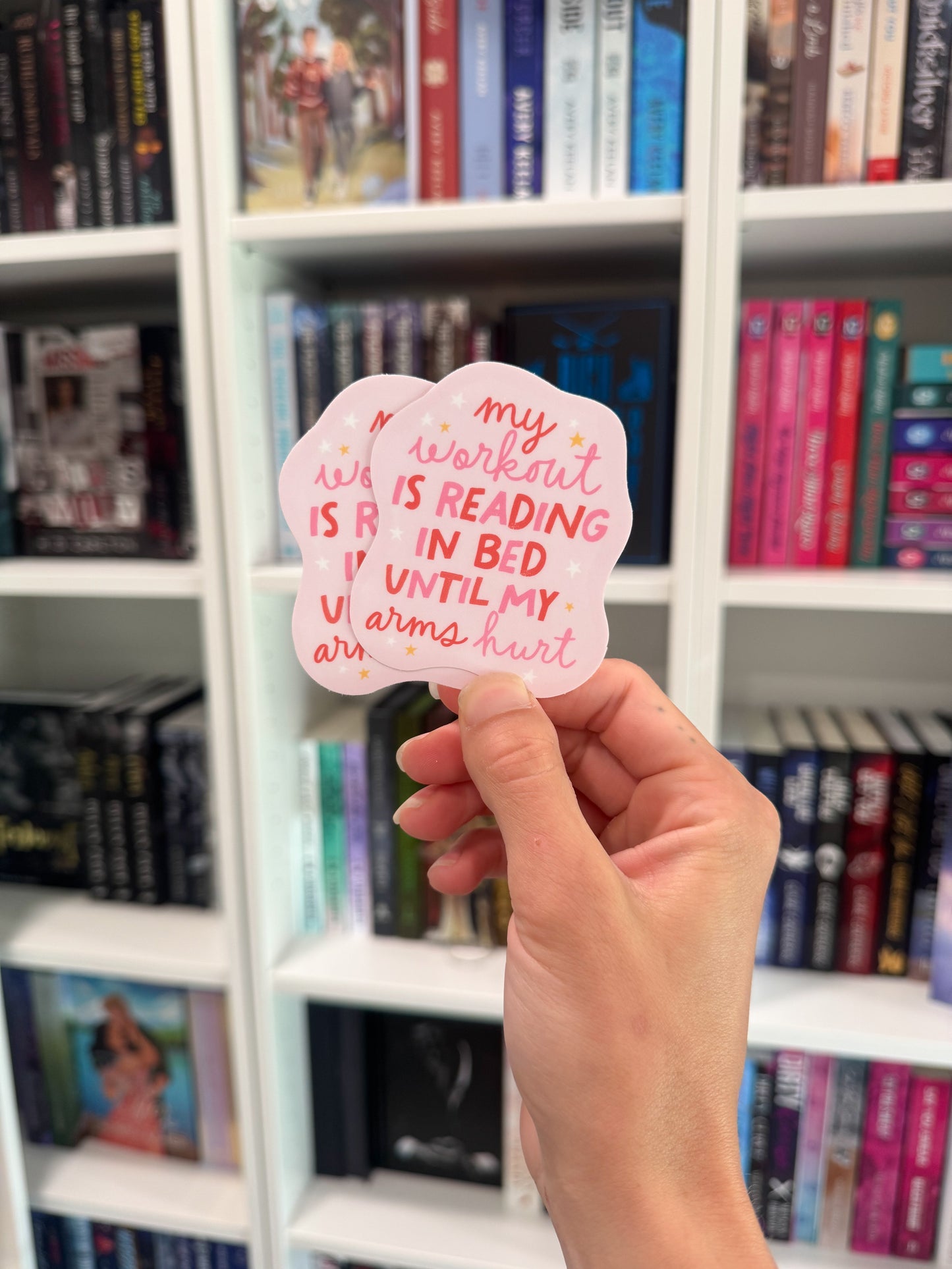 Reading in Bed Sticker