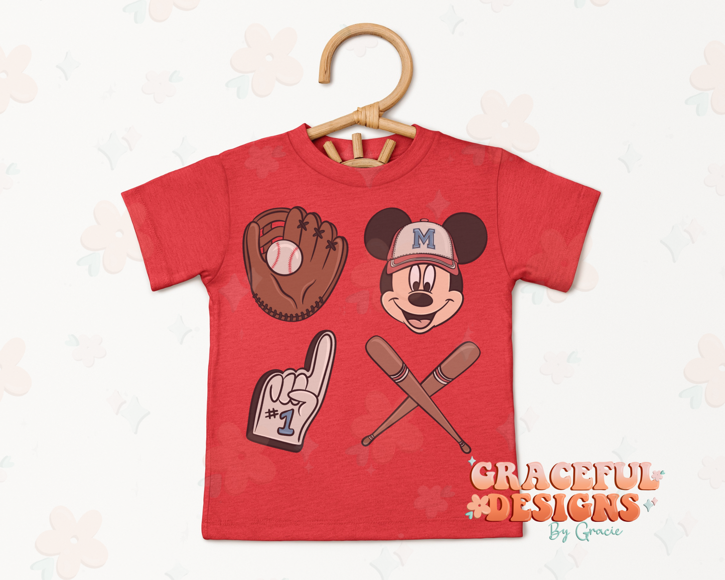 Baseball Mouse Kids Design