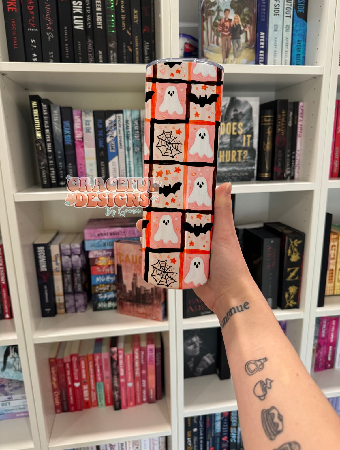 Halloween Patches Tumbler