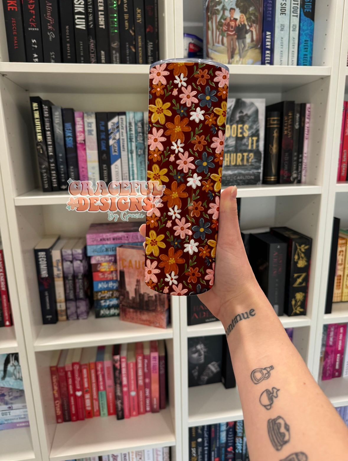 Fall Floral Tumbler