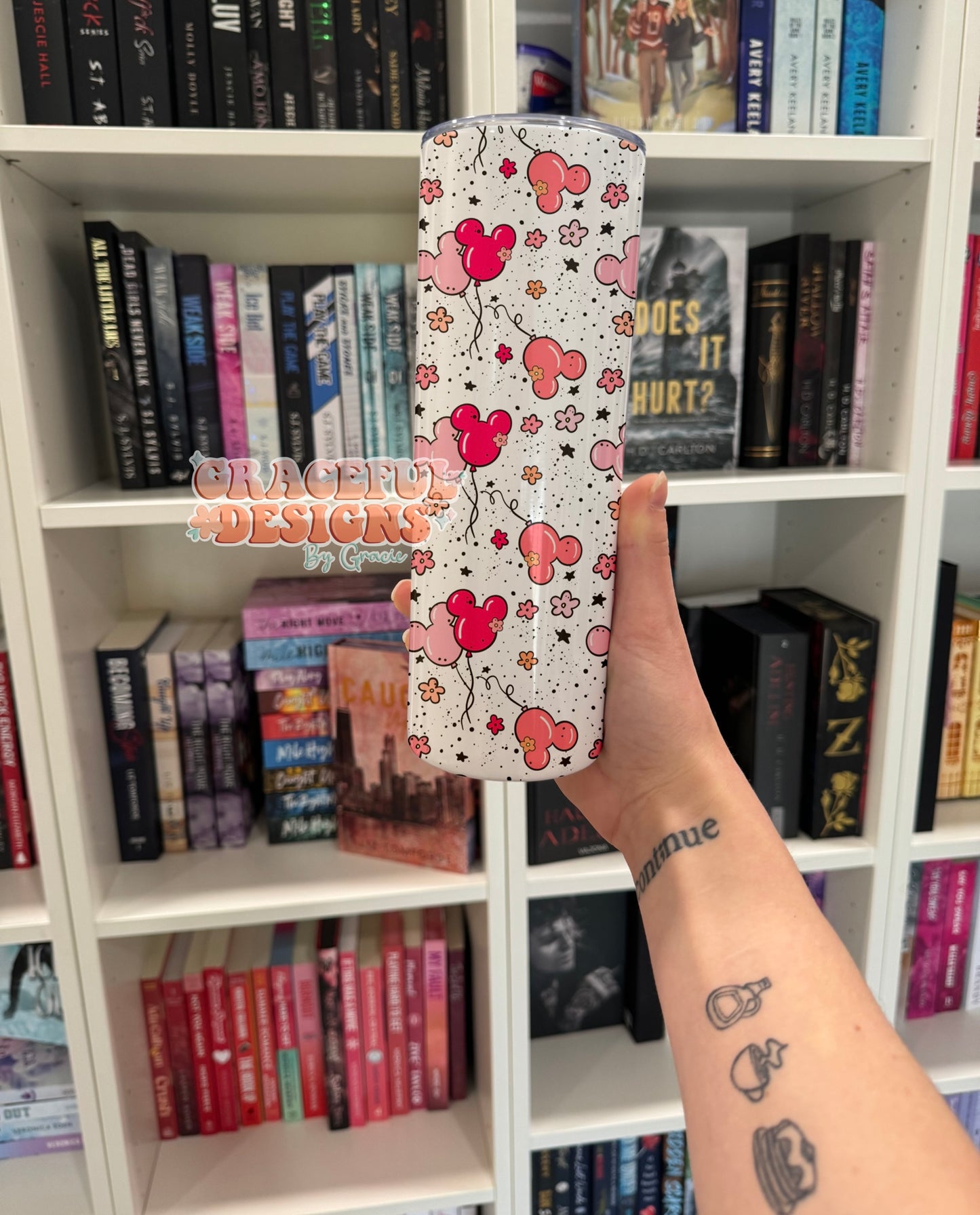 Pink Balloons Tumbler