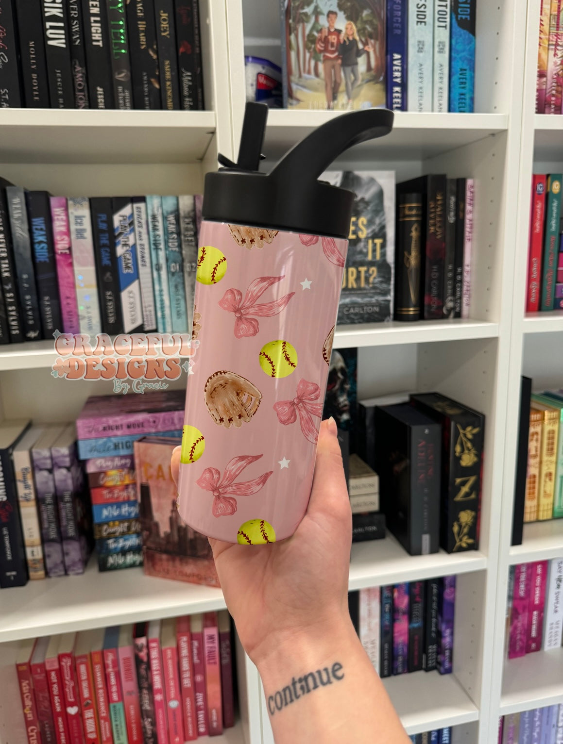 Softball Bow Tumbler