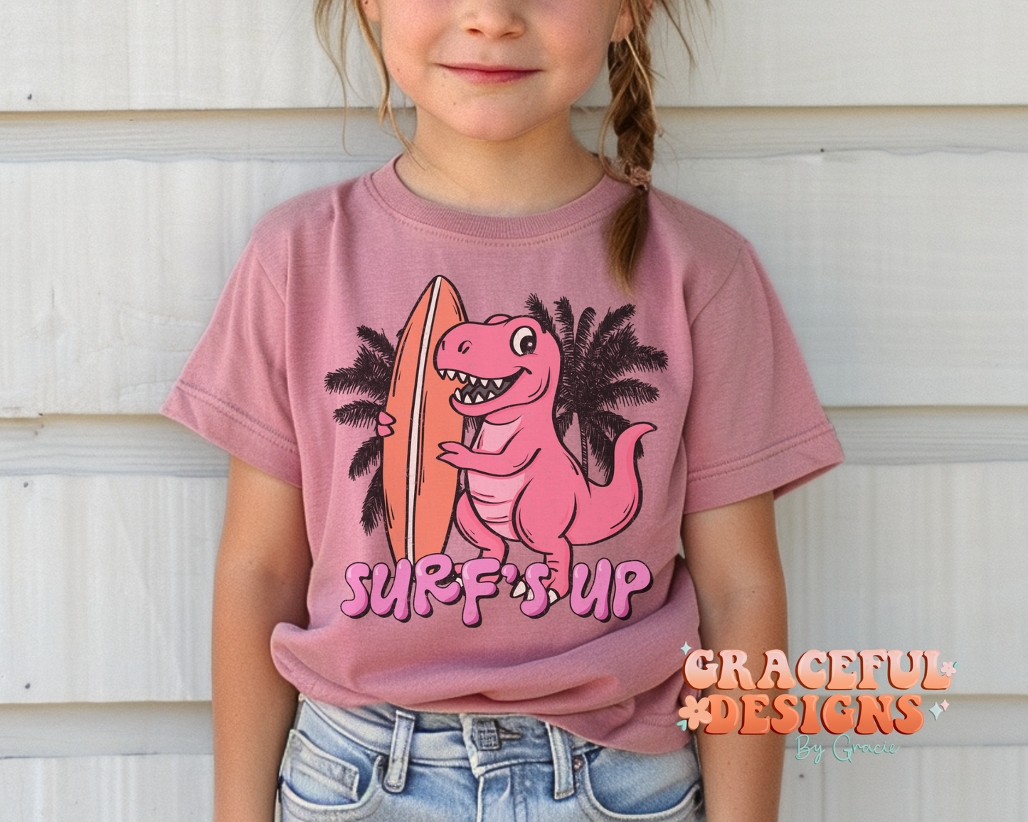 Surfs Up Pink Kids Design