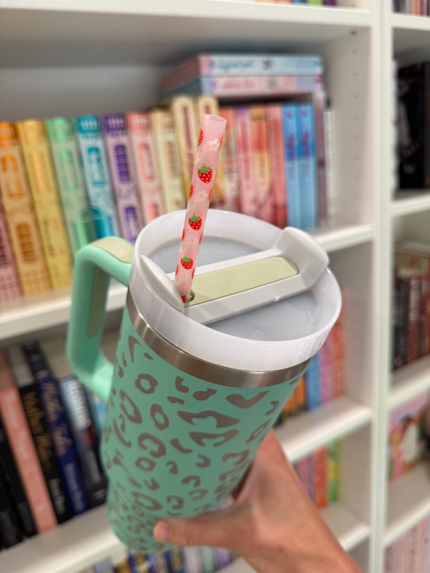 Strawberry Coquette 12" Straw