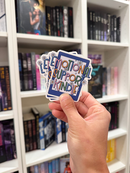 Emotional Support Kindle Sticker