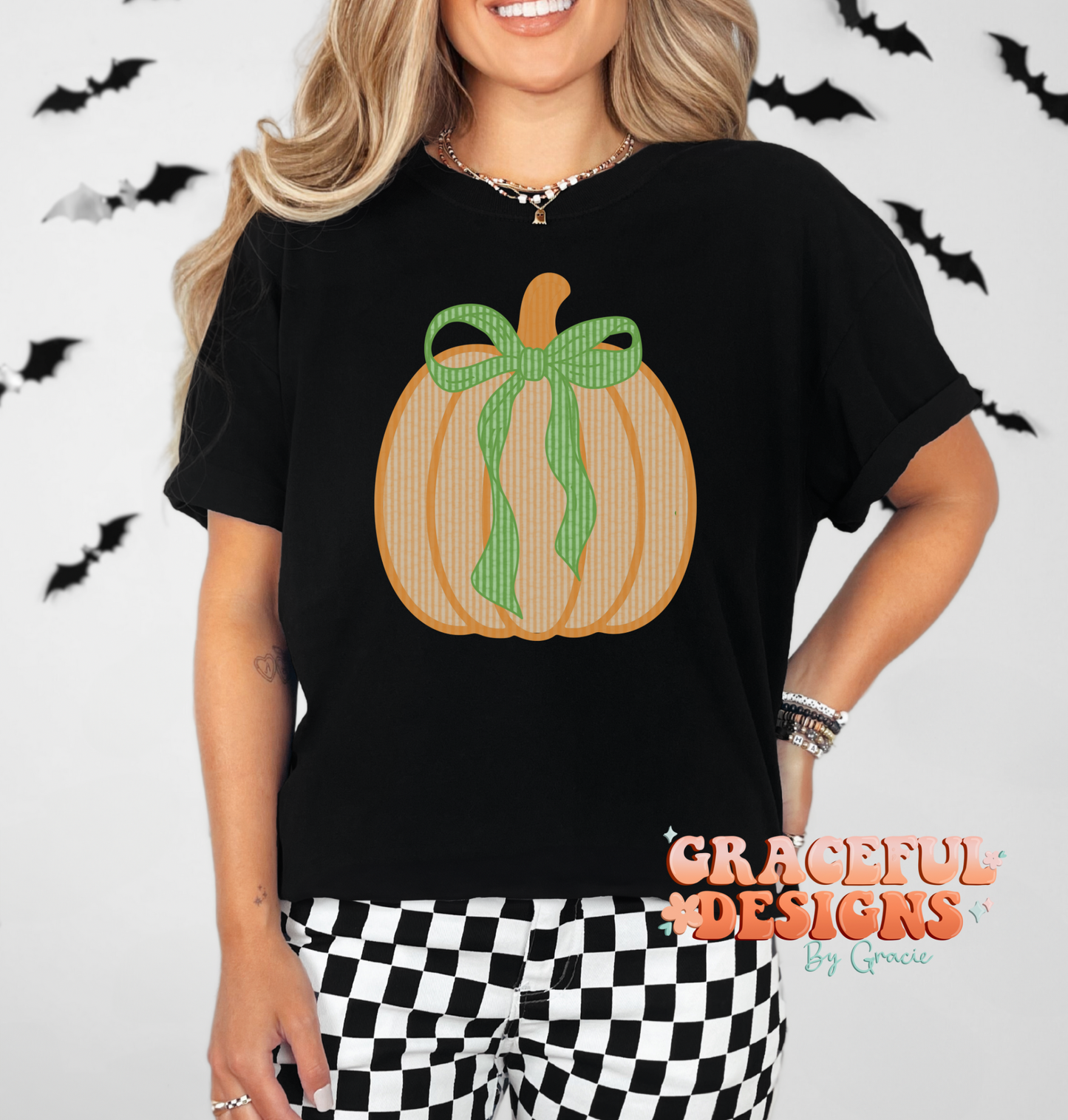 Bow Pumpkin Design
