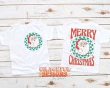 Load image into Gallery viewer, Checkered Santa Kids Design
