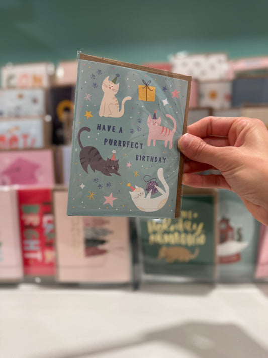 Purrrfect Birthday Greeting Card