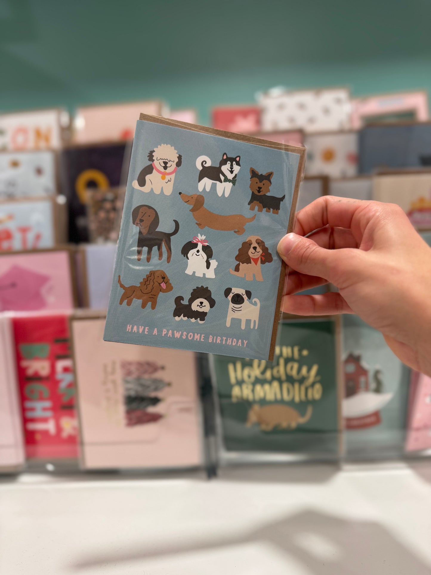 Pawsome Birthday Greeting Card