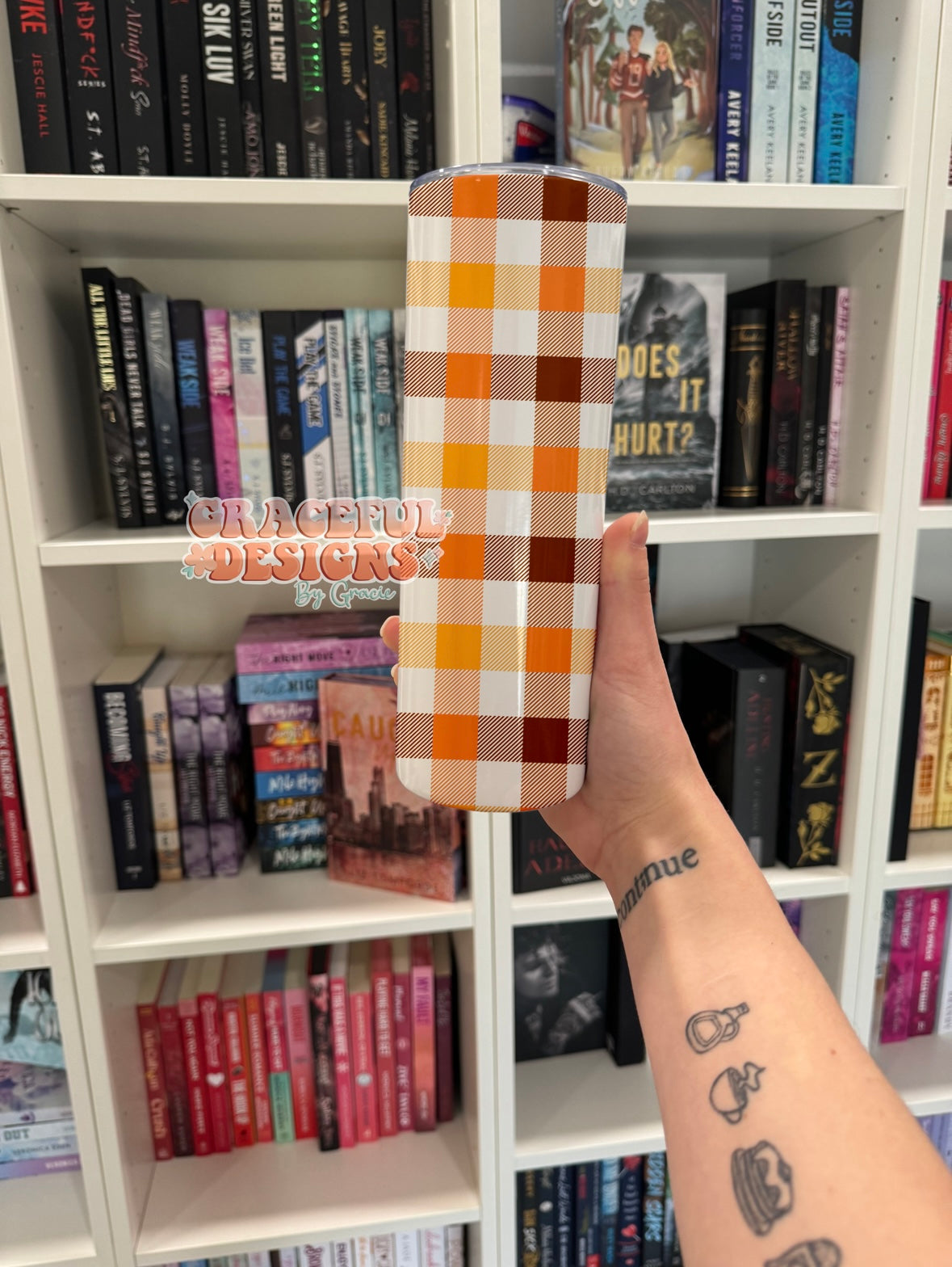 Fall Plaid Tumbler