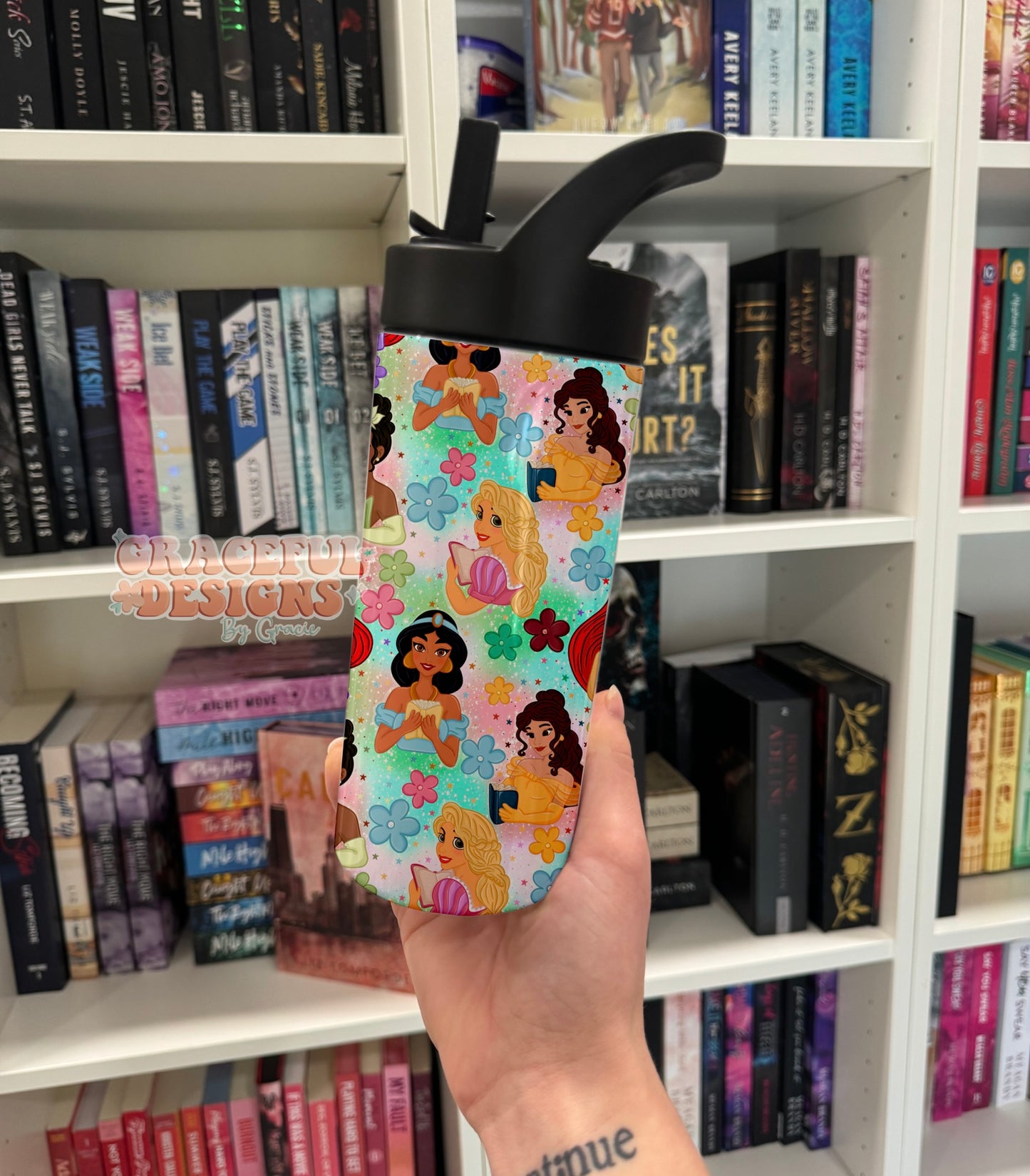 Princesses Reading Tumbler