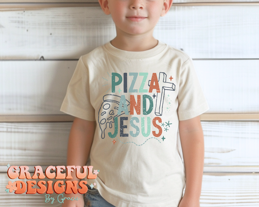Pizza and Jesus Neutral Kids Design